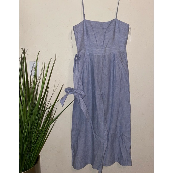 ❌SOLD❌J.Crew Striped Beauchamps Linen Jumpsuit. - Picture 7 of 10